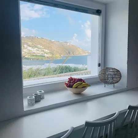 Modern Cycladic Sea View House Сasa de vacaciones