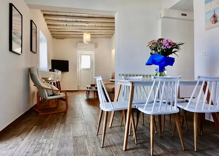 Modern Cycladic Sea View House بيت للعطل